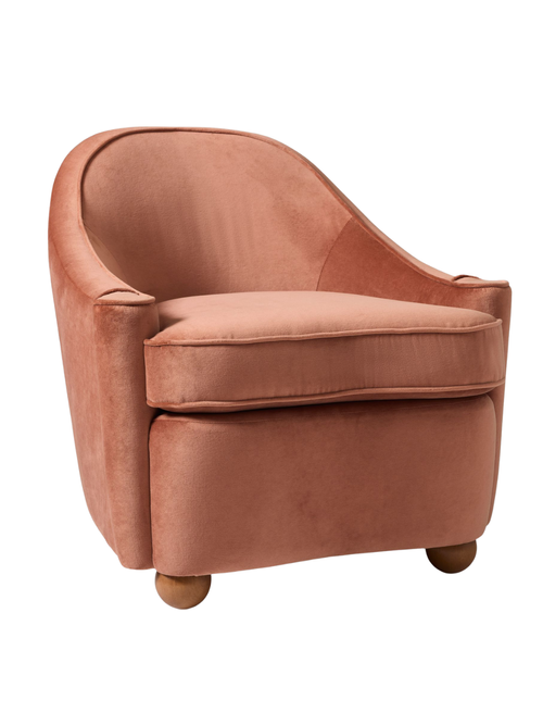 Pierce & Ward Curved Slipper Chair