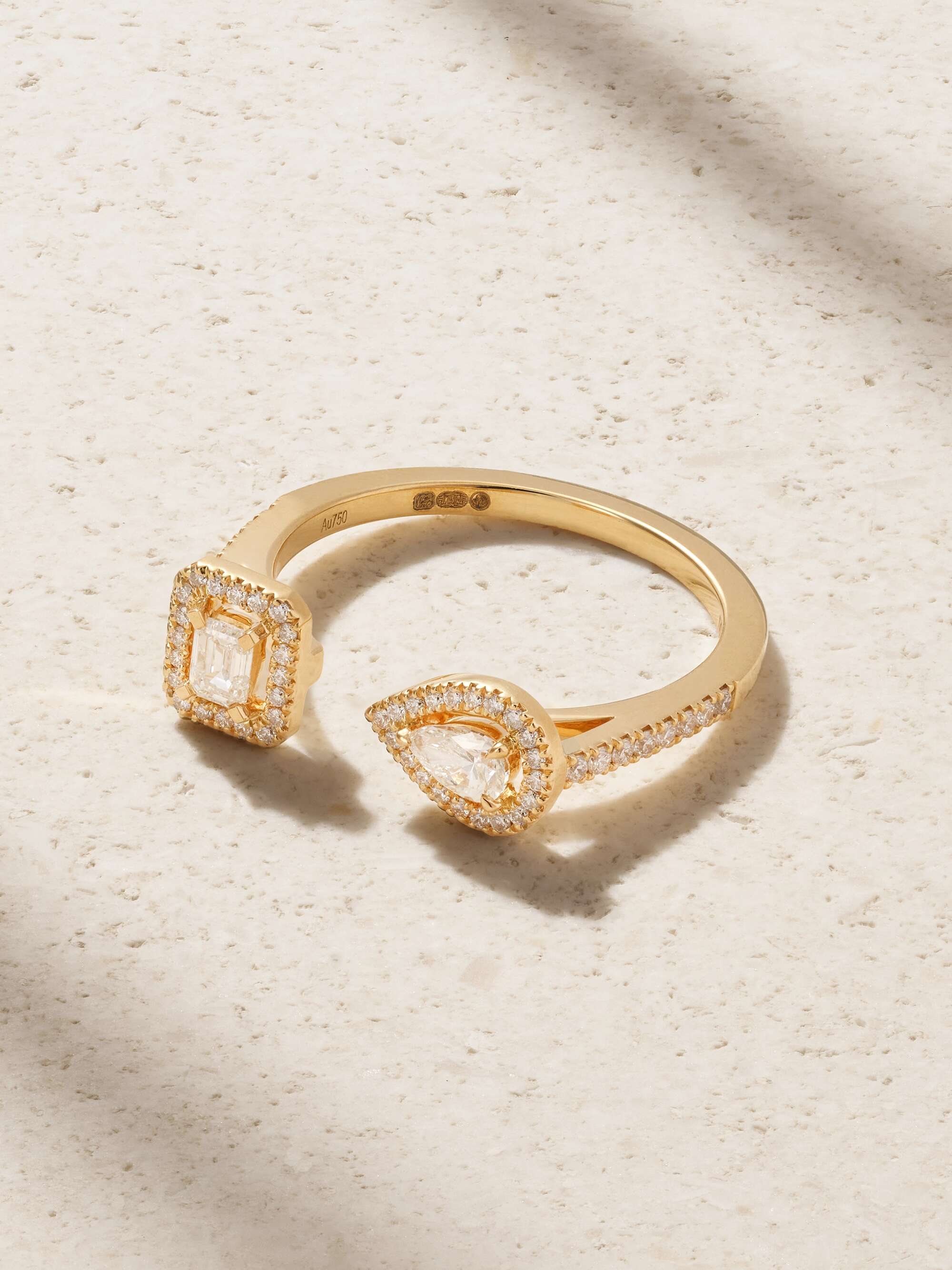 My Twin Toi &amp;amp; Moi 18-Karat Gold Diamond Ring