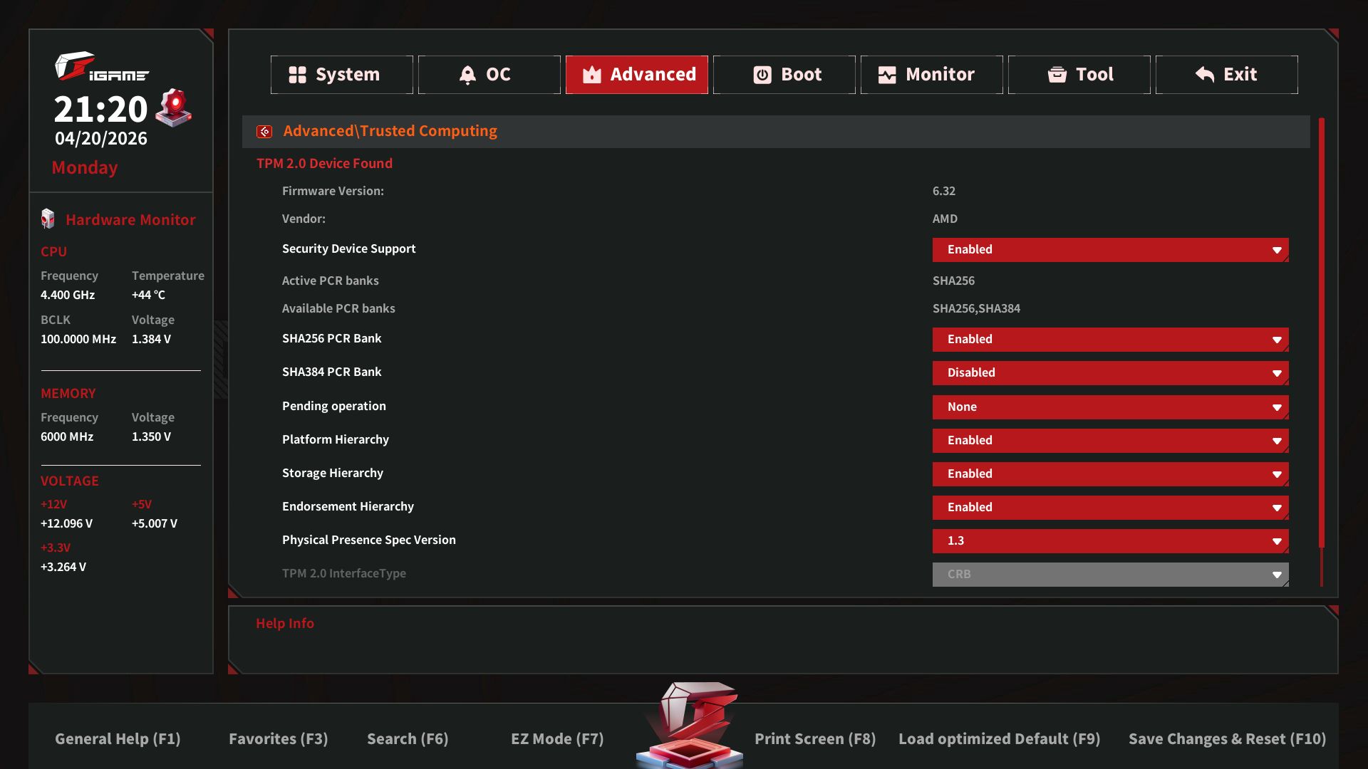 Colorful iGame X870E Vulcan OC - BIOS