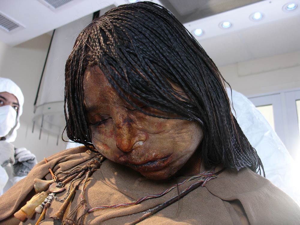 The Maiden mummy of 15-year-old girl.