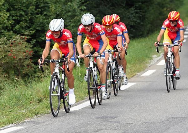 De Nardi Bergamasca Colpack on its way to taking second place.