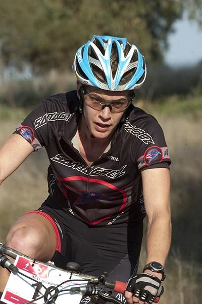 Eloise Fry in action during the women's elite cross country.