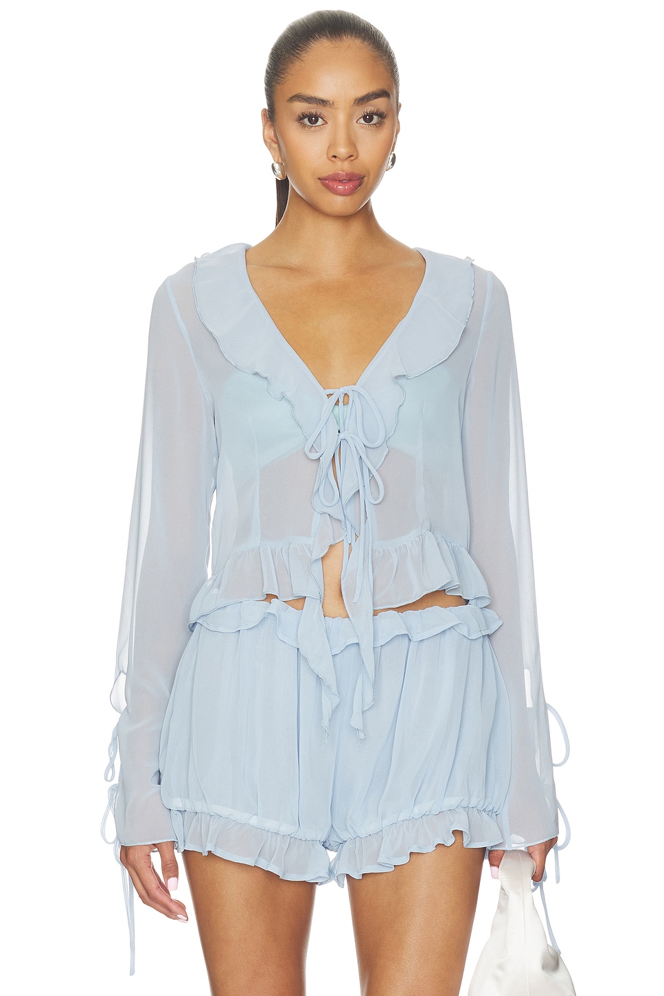 Ruffle Long Sleeve Shirt