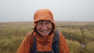 very wet weather Lorraine on 5th august on Andrewhinney Hill, near Moffat