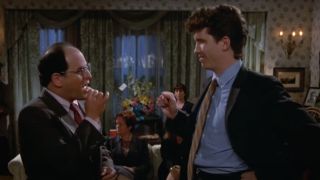 Jason Alexander and Kiernan Mulroney on Seinfeld