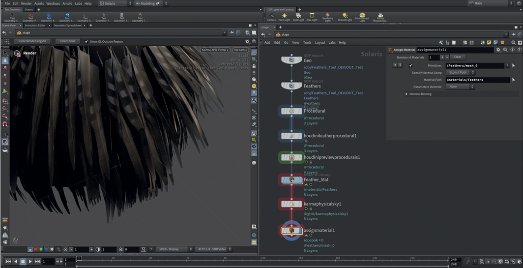 Follow Mario Leone's tutorial to use Houdini 20 feather tool, image 13