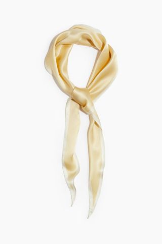 Diamond-Shaped Silk Scarf