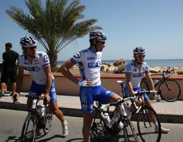 FDJ riders Dominique Rollin, Matthieu Ladagnous and Anthony Geslin.