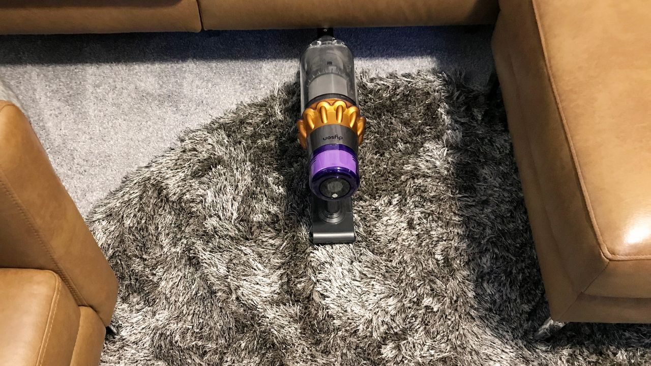 Dyson V15s Detect Submarine being tested in writer's home