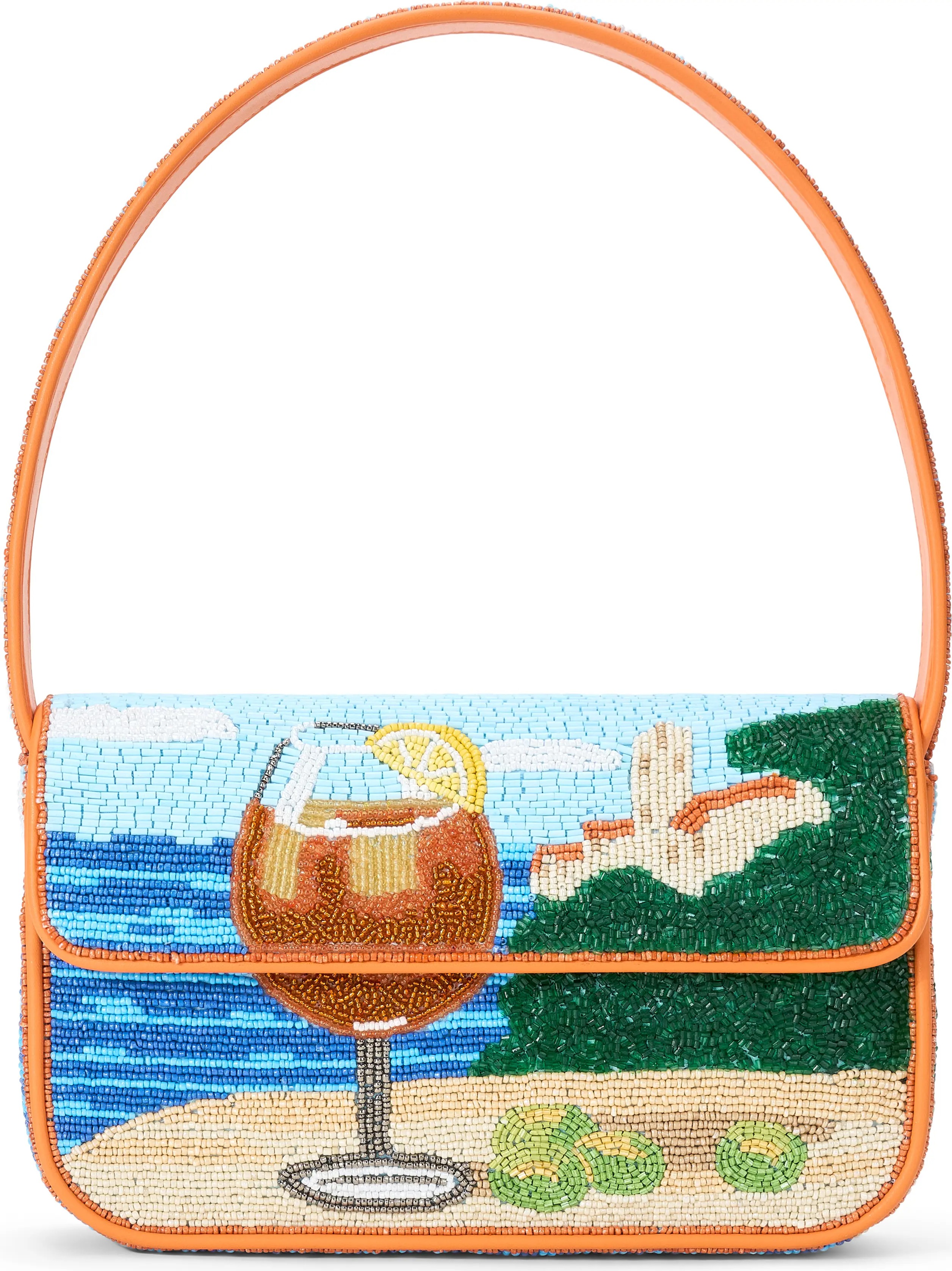 STAUD, Tommy Beaded Shoulder Bag