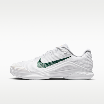 Nike Zoom Vapor 12 Prm Women's Hard Court Tennis Shoes - White/university Gold/university Red/gorge Green - Size 5