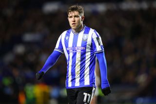 Josh Windass of Sheffield Wednesday during the Emirates FA Cup Third Round match between Sheffield Wednesday and Newcastle United at Hillsborough on January 07, 2023 in Sheffield, England.