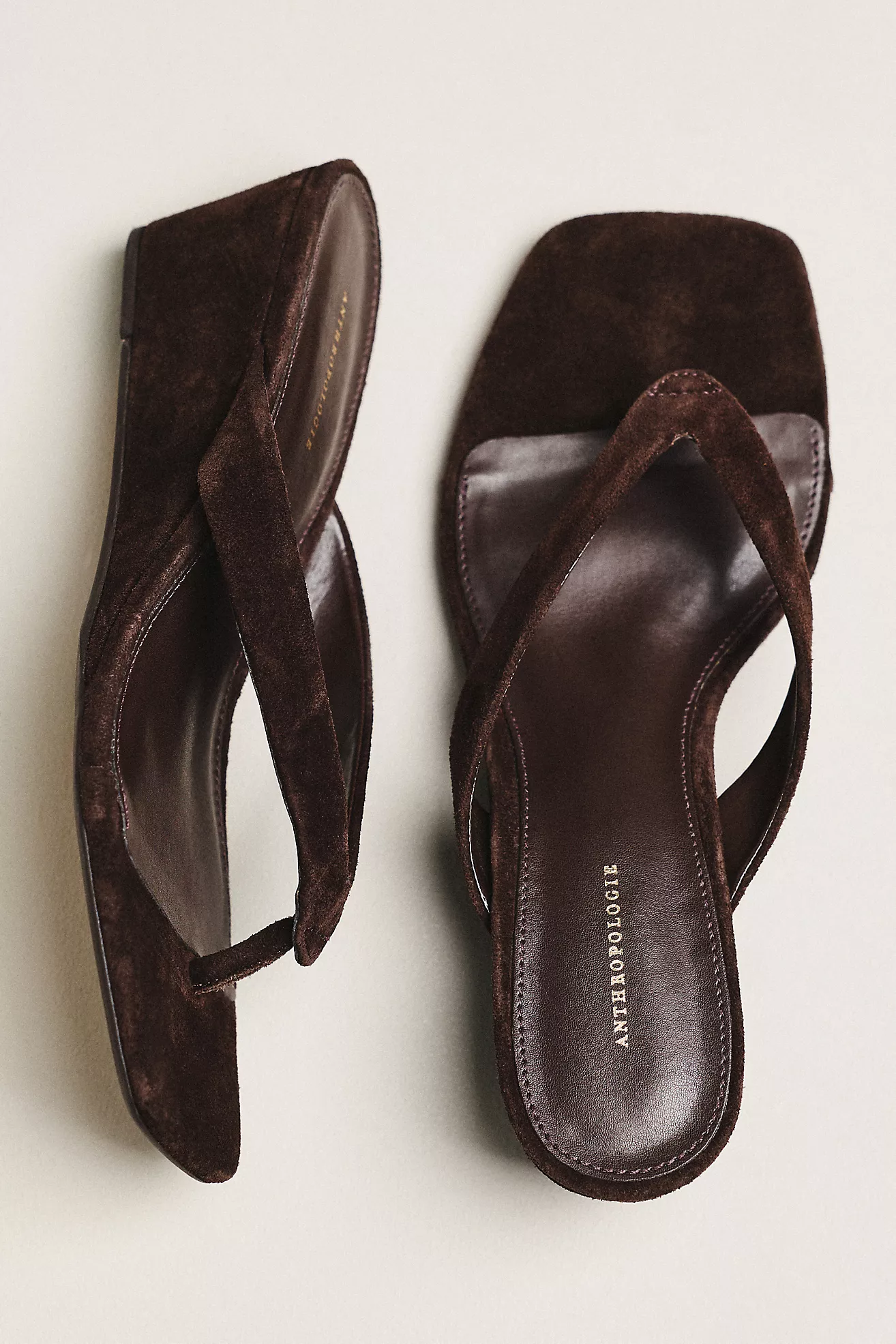 By Anthropologie Wedge Thong Heels