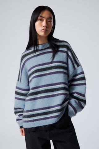 Loose Graphic Knitted Sweater