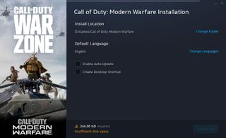 Call of Duty Modern Warfare 250GB SSD isn't enough