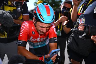 Victor Campenaerts after stage 18 of the Tour de France