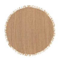 Jute bleached round rug, 2Modern
