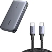 Ugreen 145W portable laptop charger and USB-C cable bundle