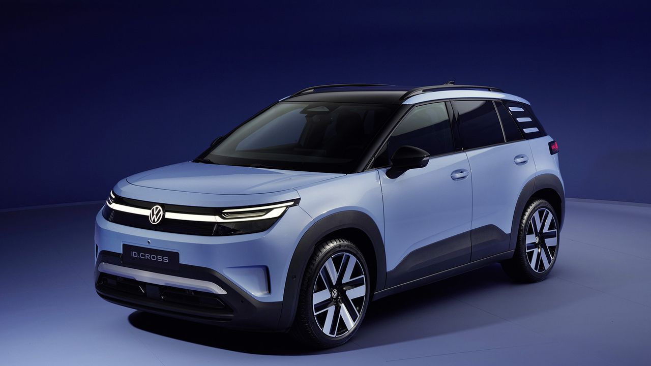 VW ID Cross in Blue metallic