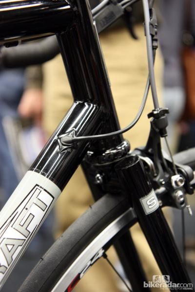 Soulcraft dresses up the wiring ports on this steel road racer.