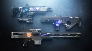 Destiny 2 Plug One Adept (top left) alongside other Nightfall weapons that are no longer available.