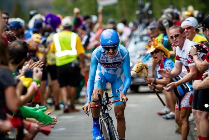 Lachlan Morton (Garmin-Sharp) got big cheers on his way to the top.