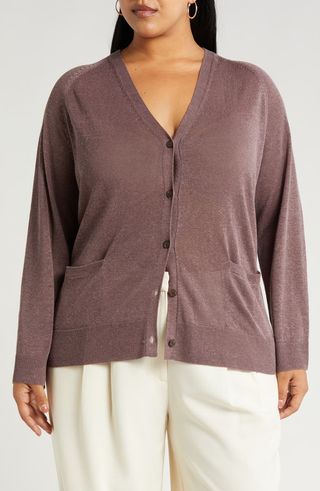 Linen Blend Cardigan