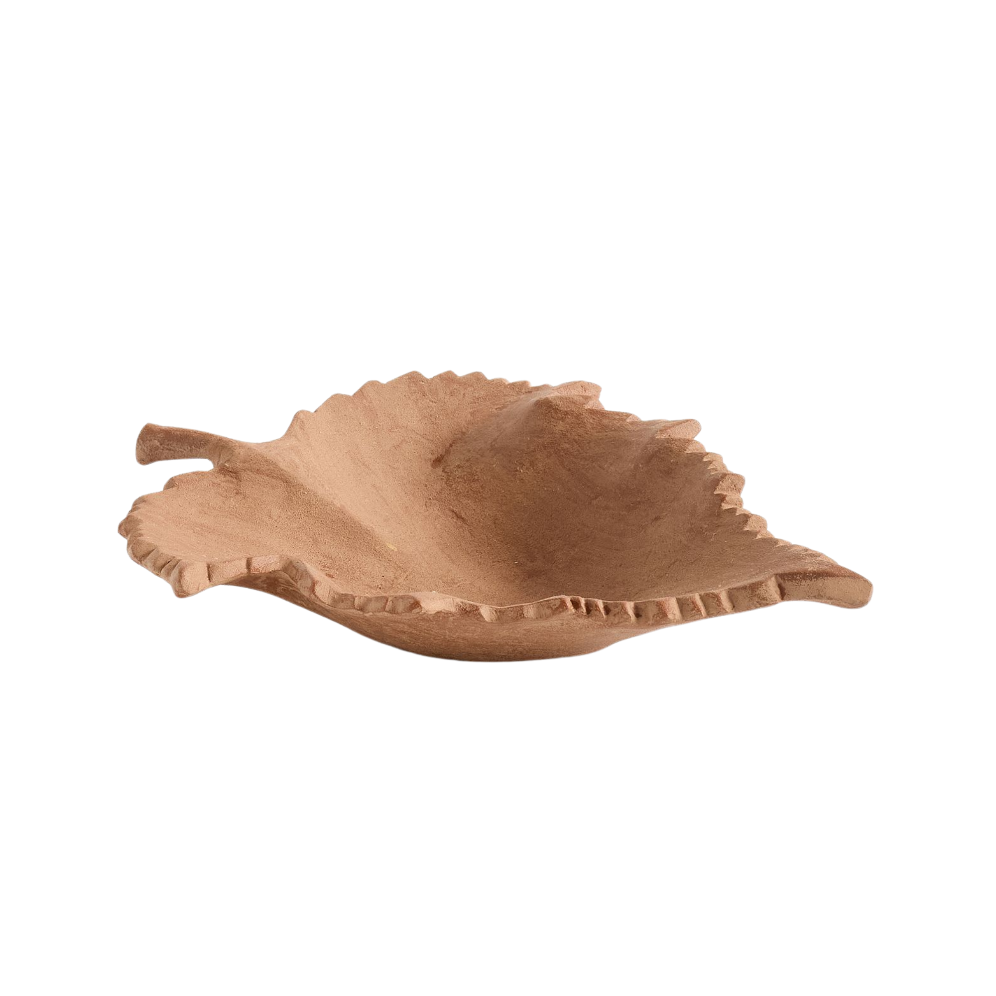 a leaf shaped catchall dish