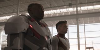 Don Cheadle as War Machine in Avengers: Endgame