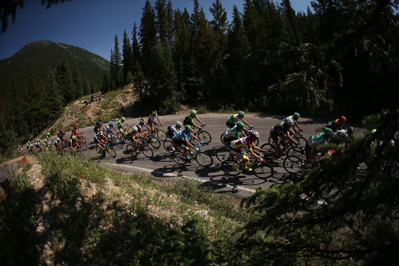 The climbs dominated the racing