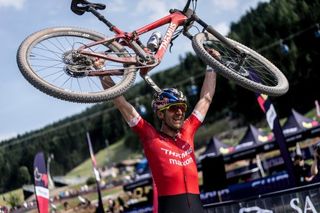 Elite Men Cross Country - Lars Forster attacks on final lap to win World Cup in Leogang
