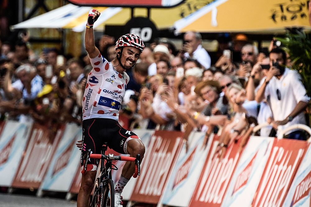 Julian Alaphilippe (Quick-Step Floors) wins stage 16 at the Tour de France