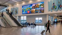 A new PPDS display in an airport. 