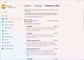 Remove temp files from Windows 11