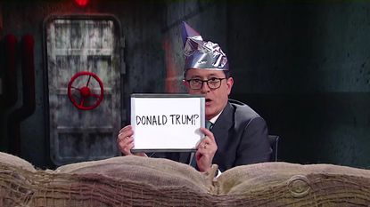 Stephen Colbert makes up conspiracy theories
