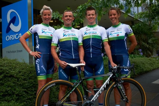 The 2014 Orica-GreenEdge and Orica-AIS team kits