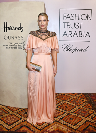 Lady Eliza Spencer attends Fashion Trust Arabia 2024 at El Badi Palace on October 24, 2024 in Marrakech, Morocco