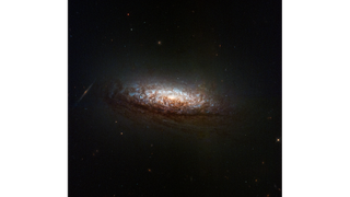 A Hubble telescope image of a glittering galaxy