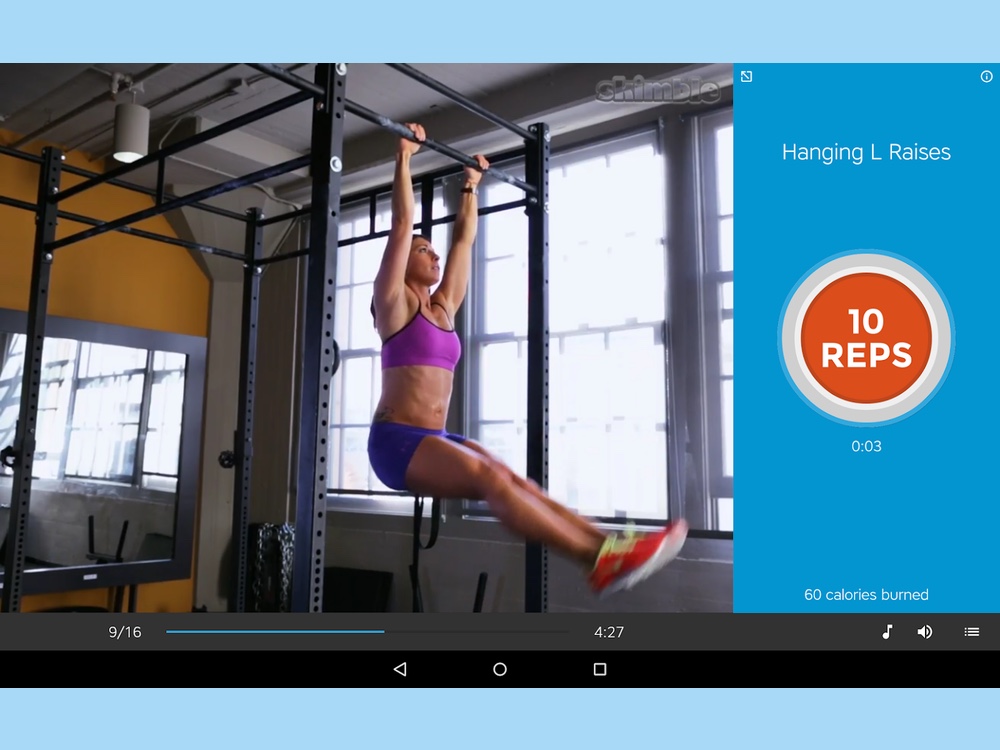 a screenshot from workout trainer, one of the best workout apps