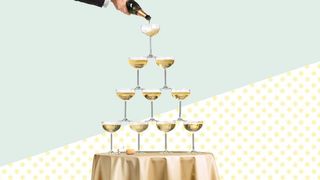 Champagne tower