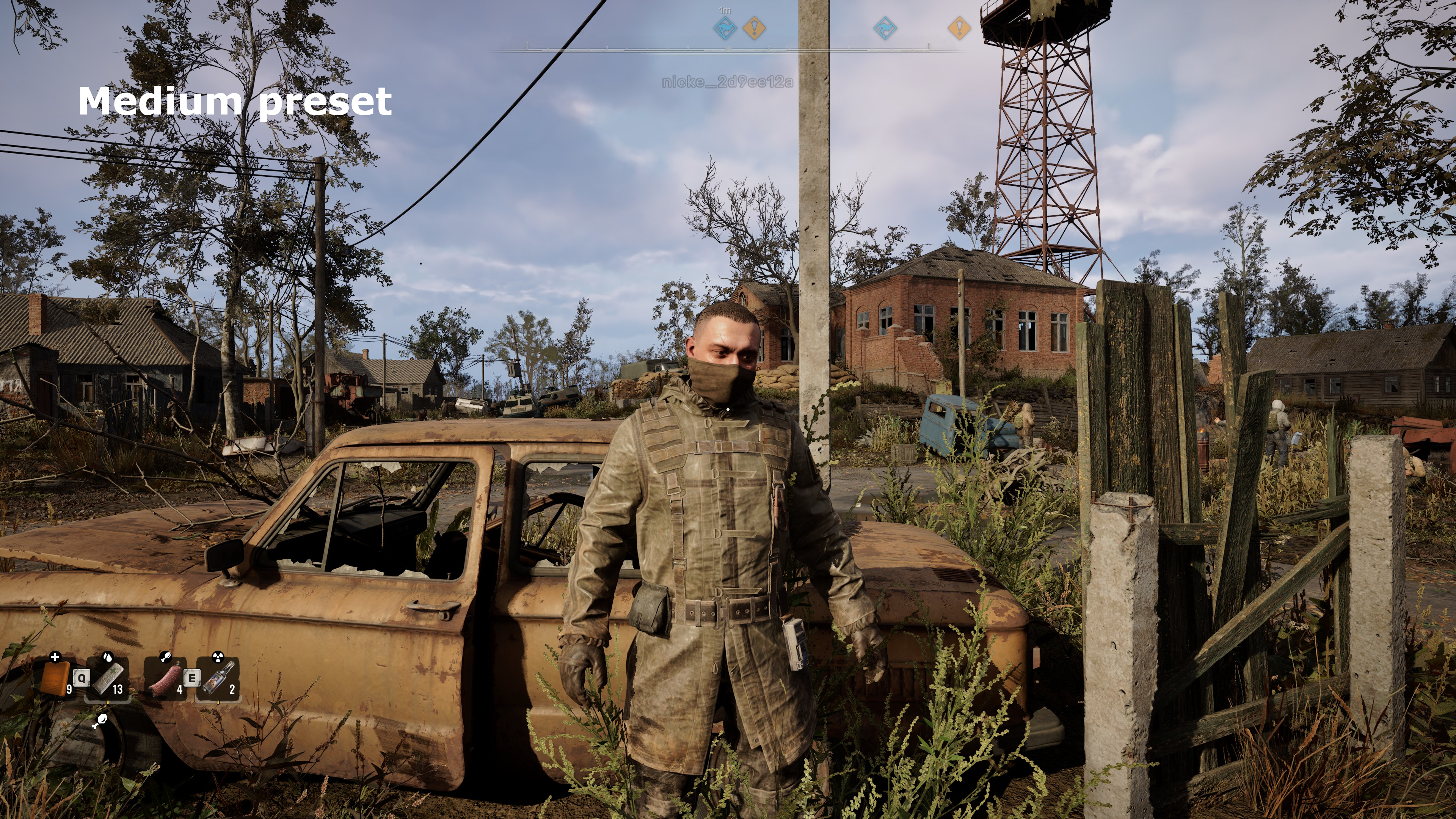 A screenshot from S.T.A.L.K.E.R. 2: Heart of Chornobyl using the Medium quality preset