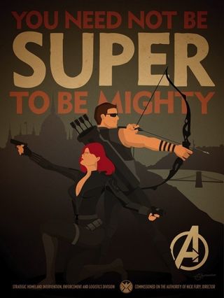 Black Widow and Hawkeye