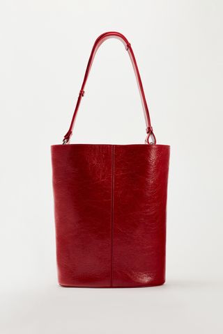 Leather Bucket Bag