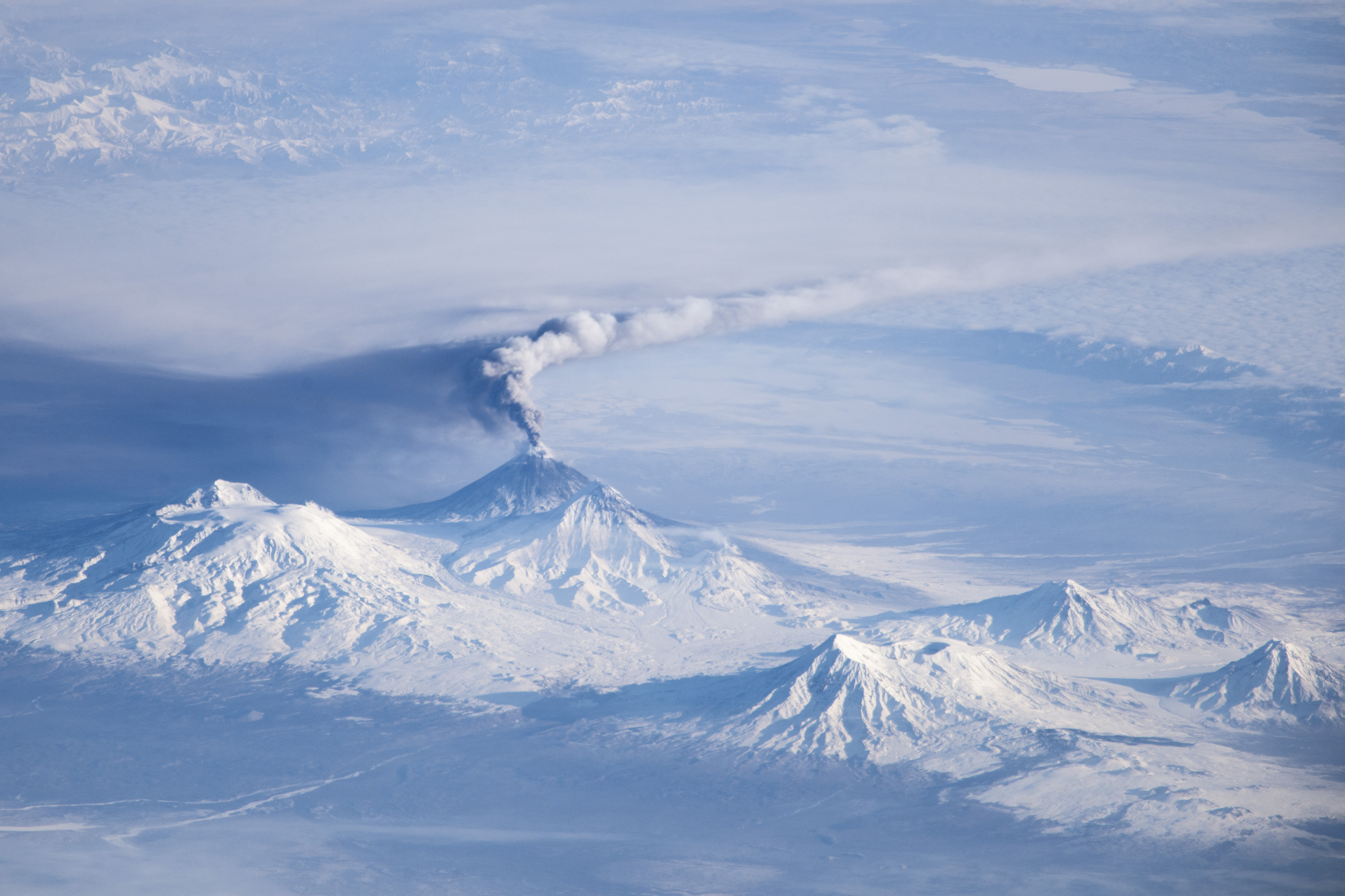 Kliuchevskoi Eruption Plume