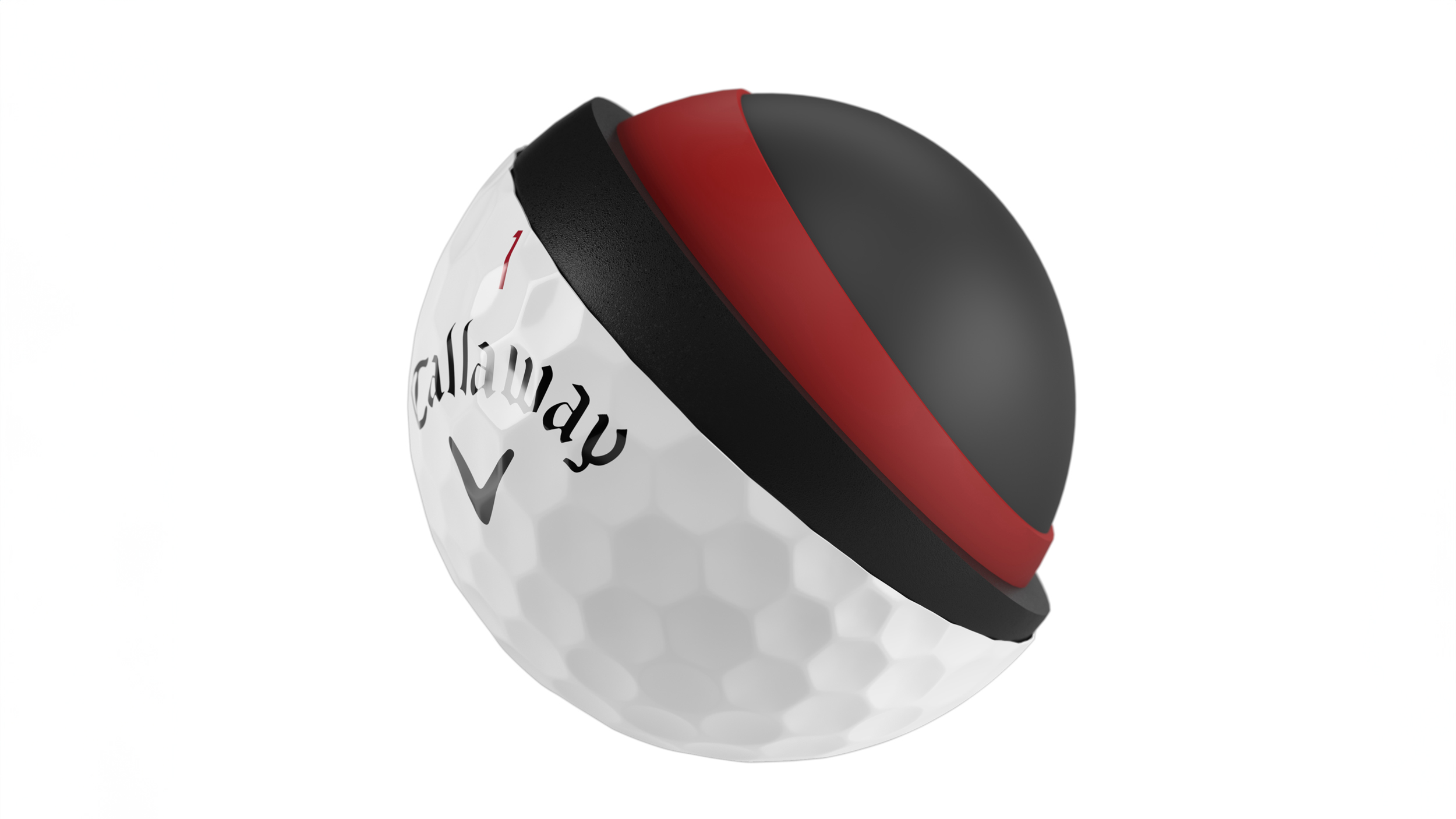 inside a Callaway Chrome Tour X golf ball