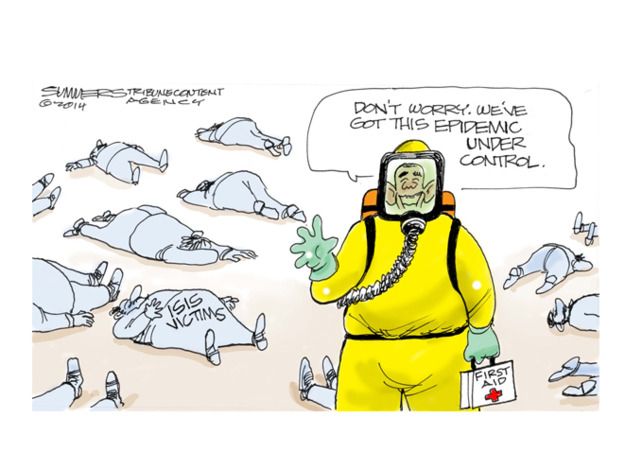 Political cartoon ISIS Ebola