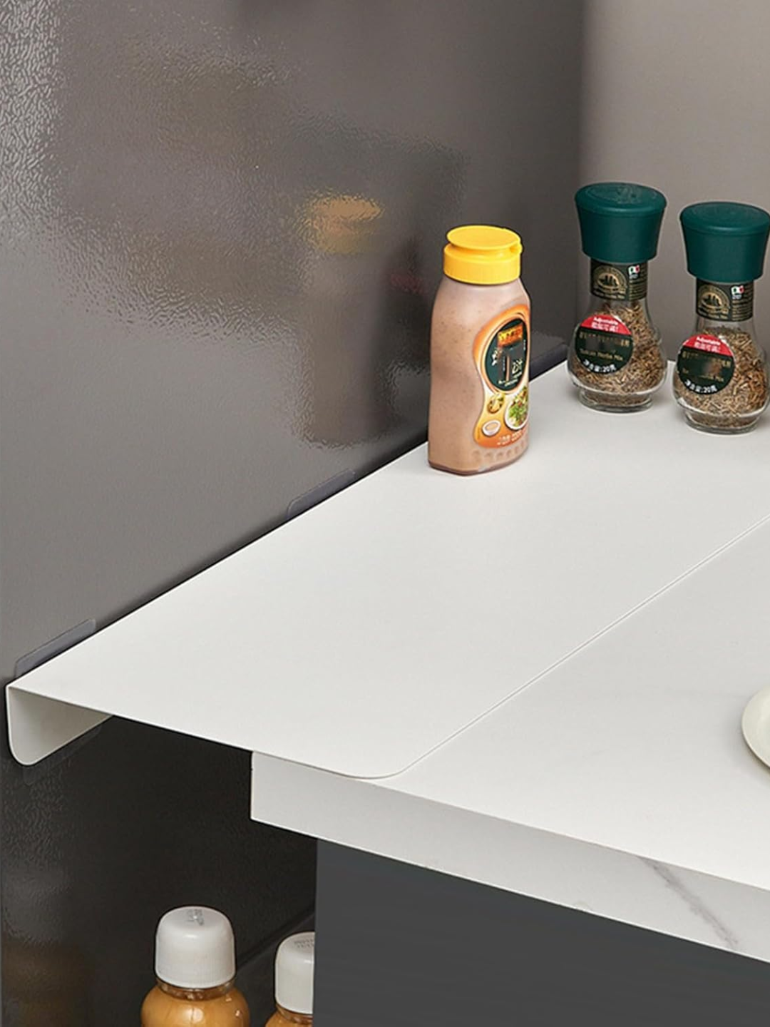 A white kitchen refrigerator gap from Amazon