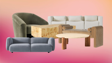 west elm furniture on a colorful background