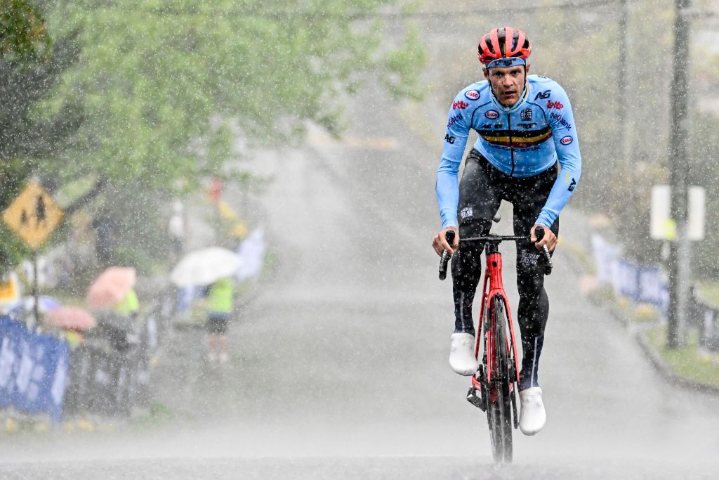 Belgian Jasper Stuyven pictured during a training session ahead of the upcoming UCI Road World Championships cycling in Wollongong Australia Thursday 22 September 2022 The Worlds are taking place from 18 to 25 September BELGA PHOTO DIRK WAEM Photo by DIRK WAEM BELGA MAG Belga via AFP Photo by DIRK WAEMBELGA MAGAFP via Getty Images