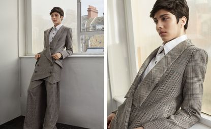 A tailoring graduate of the London College of Fashion